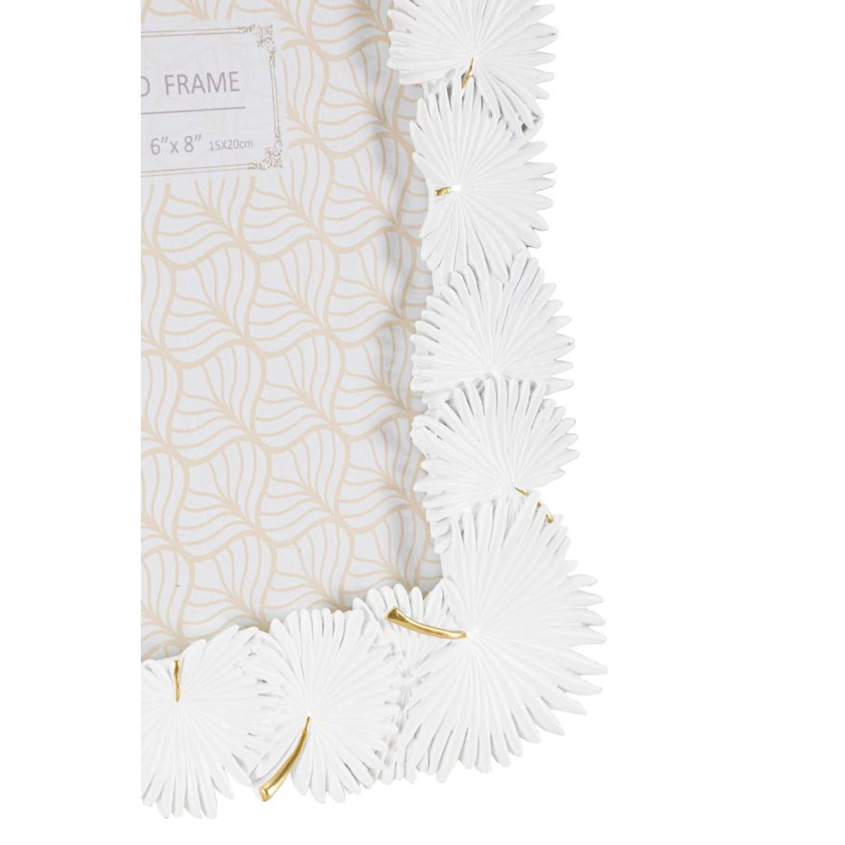 Portafoto Olistic 49, Bianco, Poliresina, 22,7x1,5x28 cm, Seven Design