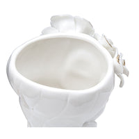 Vaso Decorativo Viso 28, Bianco, Porcellana, 14,8x13x29 cm, Seven Design