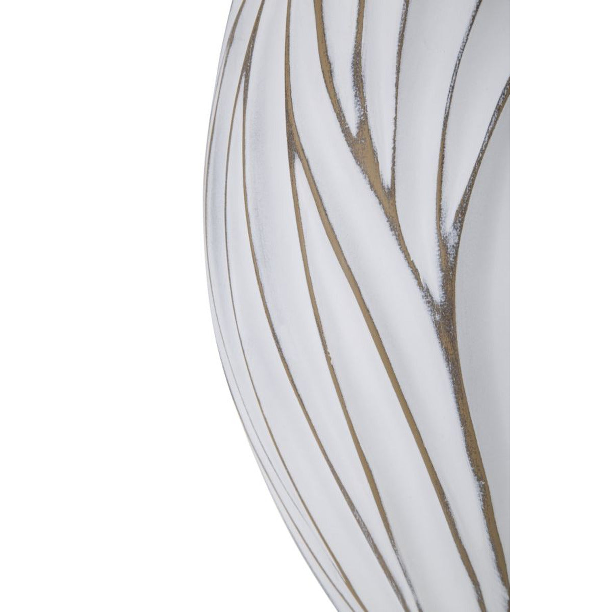 Vaso Decorativo MF668, Bianco, Poliresina, 27x27x41,5 cm, Seven Design