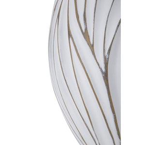 Vaso Decorativo MF668, Bianco, Poliresina, 27x27x41,5 cm, Seven Design