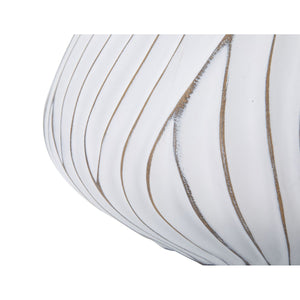 Vaso Decorativo MF670, Bianco, Poliresina, 40x40x20 cm, Seven Design