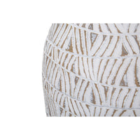 Vaso Decorativo MF671, Bianco, Poliresina, 30,5x11,5x46,5 cm, Seven Design