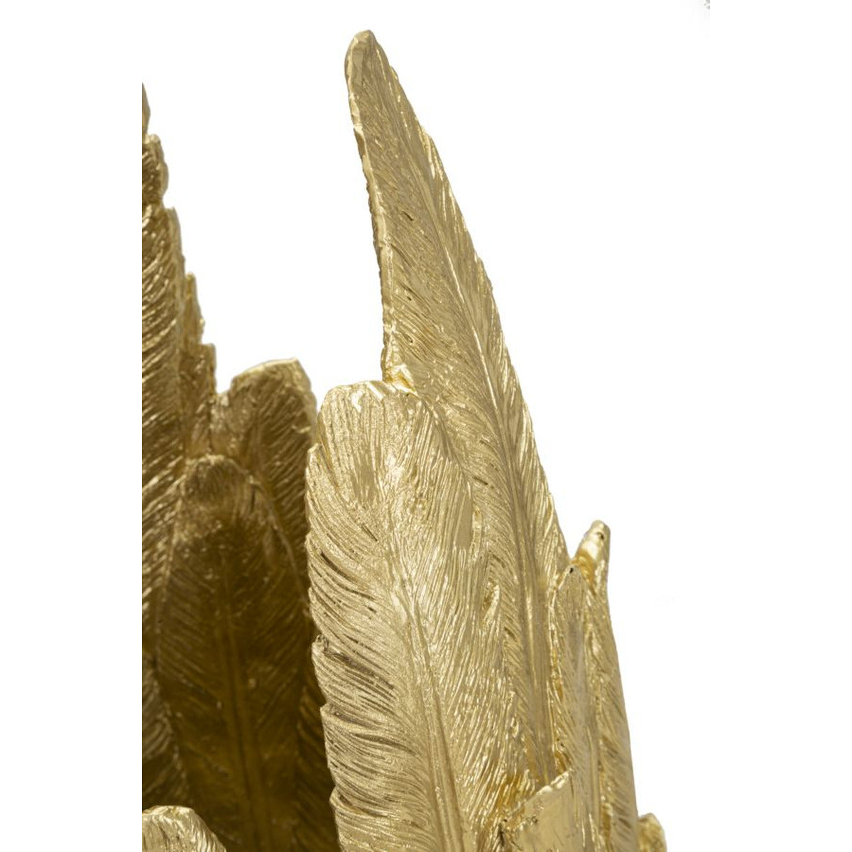 Vaso Decorativo MF653, Oro, Poliresina, 32x34x80 cm, Seven Design