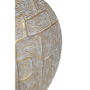 Vaso Decorativo MF662, Oro, Poliresina, 48x13x44,5 cm, Seven Design