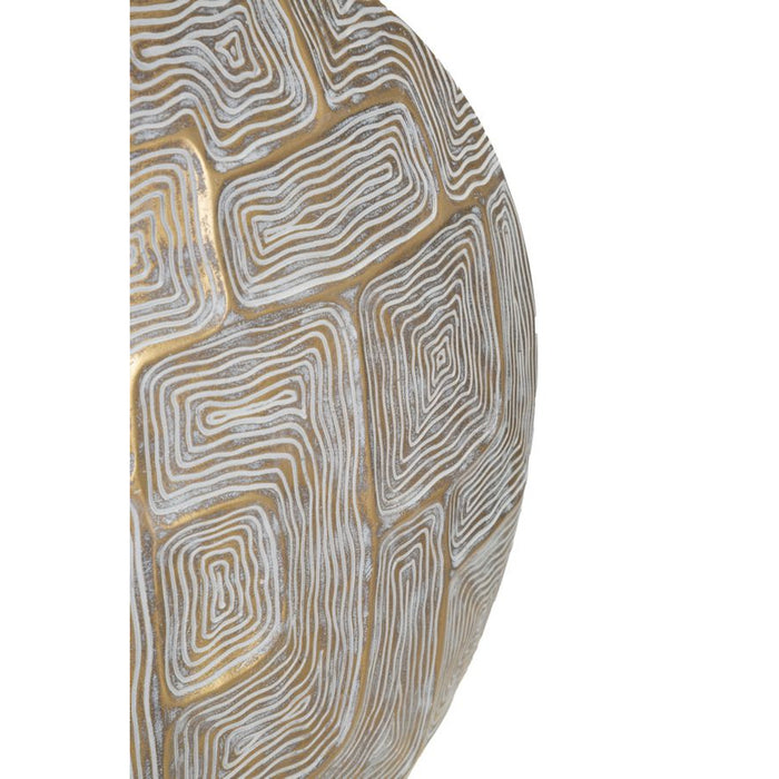 Vaso Decorativo MF662, Oro, Poliresina, 48x13x44,5 cm, Seven Design