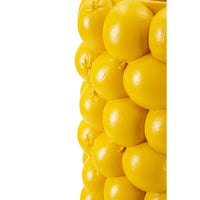 Vaso Decorativo Limoni, Giallo, Poliresina, 21x21x28 cm, Seven Design