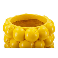 Vaso Decorativo Limoni, Giallo, Poliresina, 21x21x28 cm, Seven Design