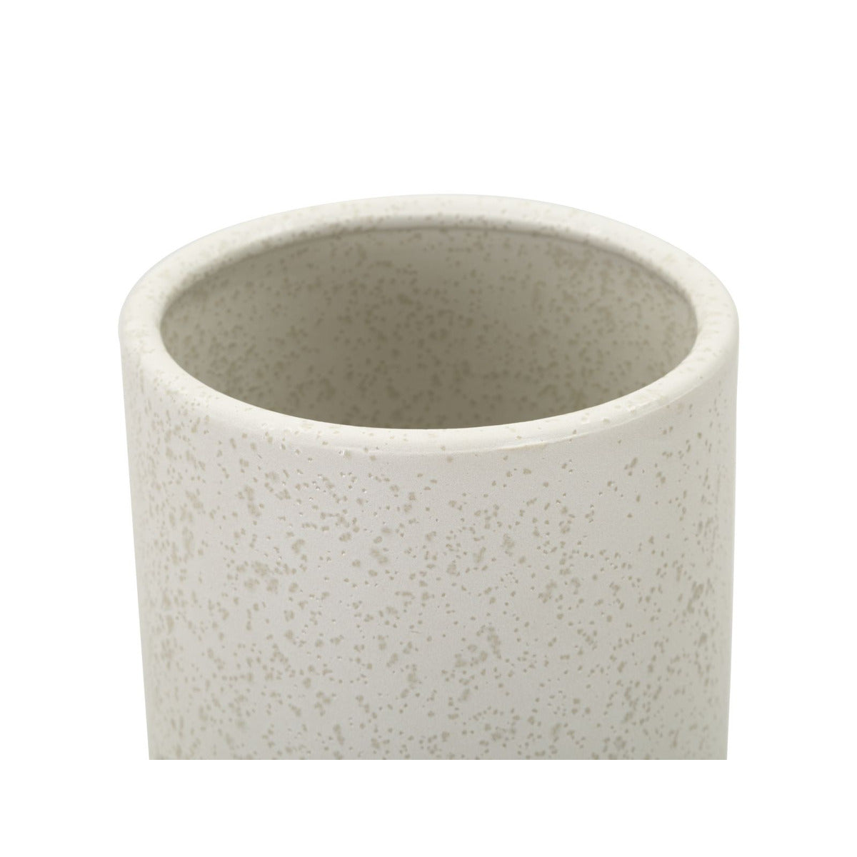 Vaso Decorativo MF638, Beige, Ceramica, 15,5x15,5x41 cm, Seven Design