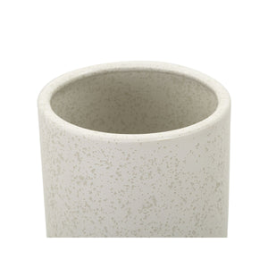Vaso Decorativo MF638, Beige, Ceramica, 15,5x15,5x41 cm, Seven Design