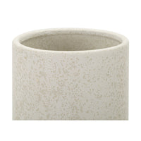 Vaso Decorativo MF646, Beige, Ceramica, 16x16x28 cm, Seven Design