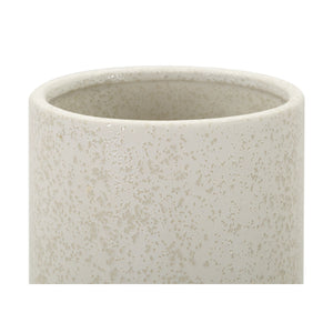 Vaso Decorativo MF646, Beige, Ceramica, 16x16x28 cm, Seven Design