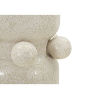 Vaso Decorativo MF646, Beige, Ceramica, 16x16x28 cm, Seven Design