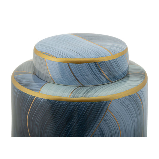 Vaso Decorativo MF634, Multicolore, Ceramica, 15x15x34 cm, Seven Design