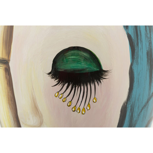 Vaso Decorativo MF630, Multicolore, Ceramica, 28x28x50 cm, Seven Design