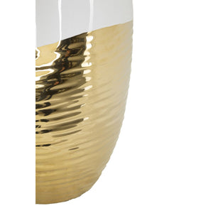 Vaso Decorativo MF631, Oro, Ceramica, 20x20x35 cm, Seven Design