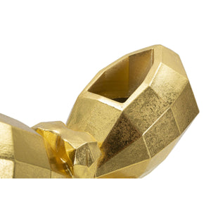 Vaso Decorativo Farfalla 3, Oro, Poliresina, 22,5x8x15 cm, Seven Design