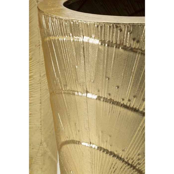 Set di 3 Vasi Decorativi MF418, Oro, Metallo, 50,8x50,8x114,9 cm, Seven Design