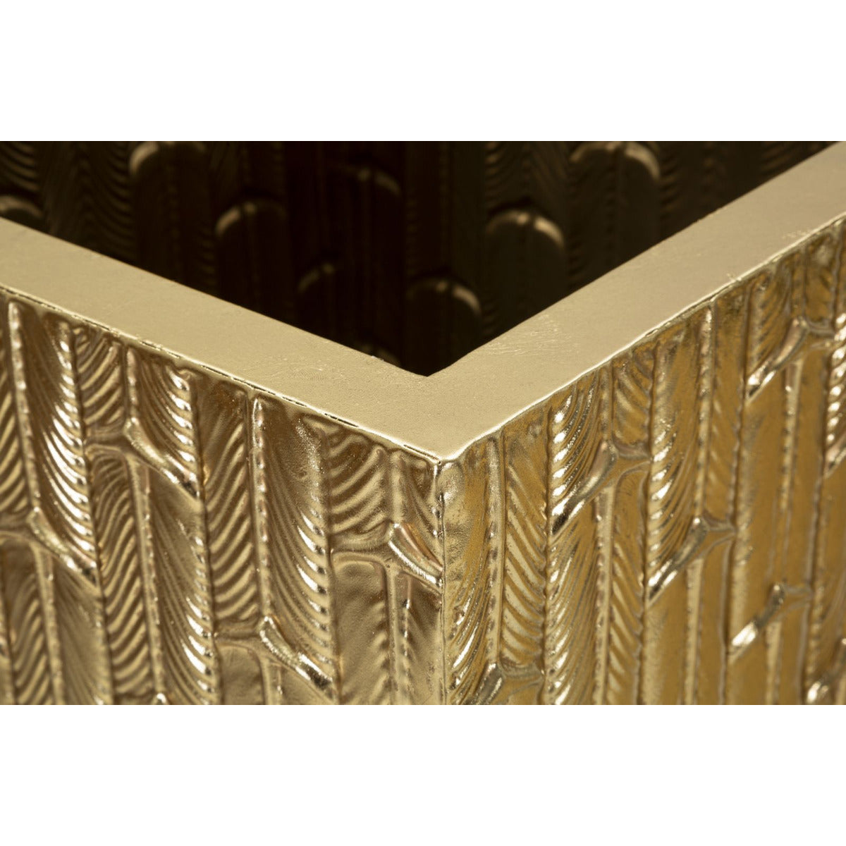 Set di 2 Vasi Decorativi MF388, Oro, Metallo, 40x40x99 cm, Seven Design