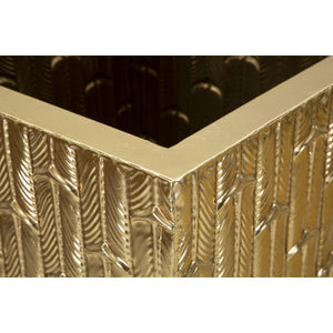 Set di 2 Vasi Decorativi MF388, Oro, Metallo, 40x40x99 cm, Seven Design