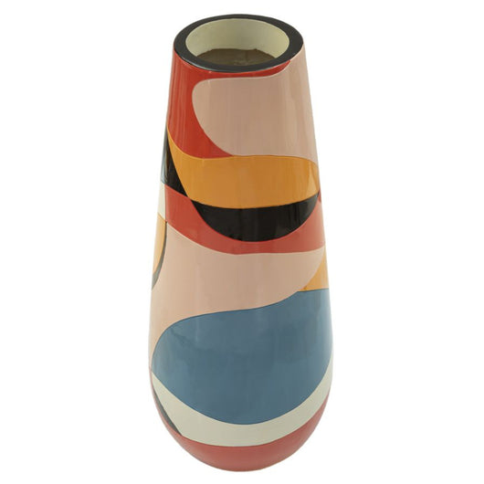 Vaso Decorativo MF657, Multicolore, Poliresina, 37x37x92 cm, Seven Design