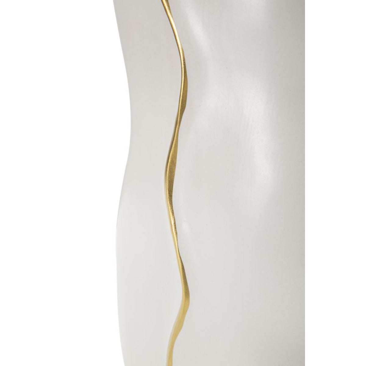 Vaso Decorativo MF642, Bianco, Ceramica, 19,5x10x50 cm, Seven Design