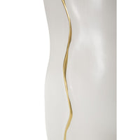 Vaso Decorativo MF642, Bianco, Ceramica, 19,5x10x50 cm, Seven Design