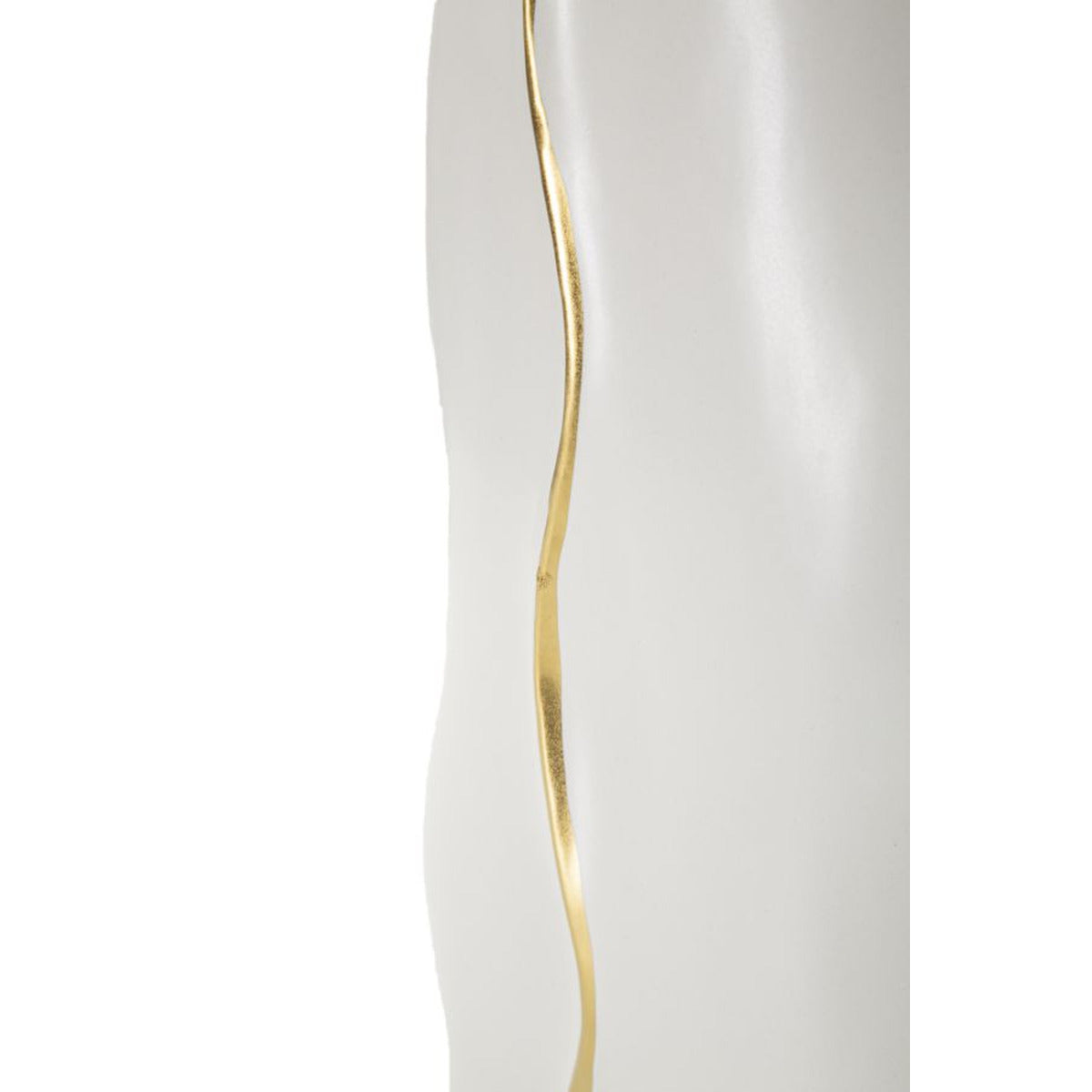 Vaso Decorativo MF647, Bianco, Ceramica, 16x8x40 cm, Seven Design