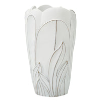 Vaso Decorativo MF661, Bianco, Poliresina, 29x29x48 cm, Seven Design