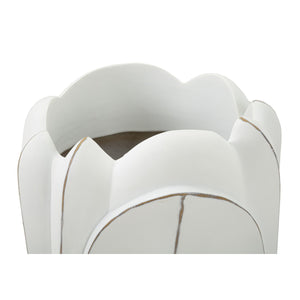 Vaso Decorativo MF661, Bianco, Poliresina, 29x29x48 cm, Seven Design