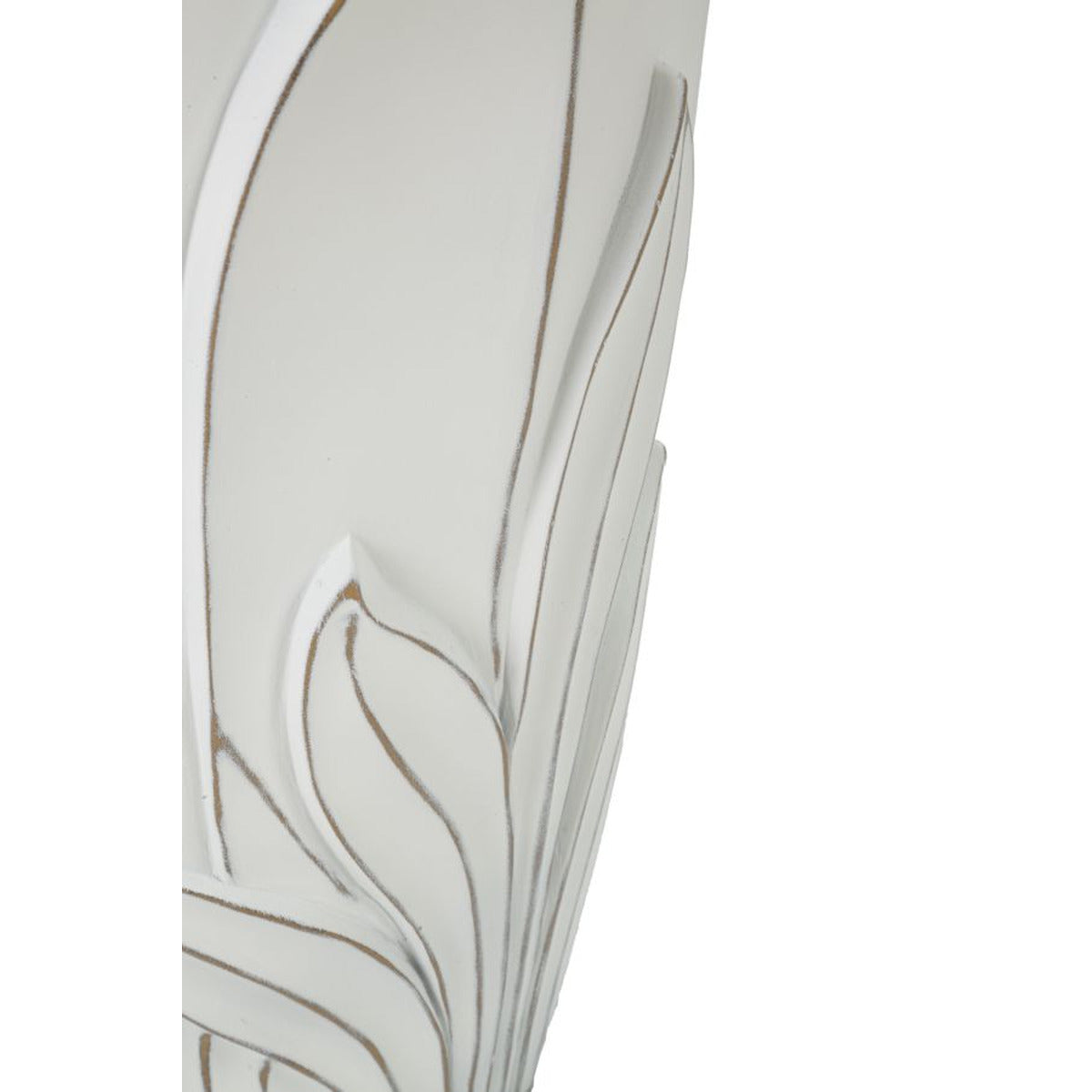Vaso Decorativo MF661, Bianco, Poliresina, 29x29x48 cm, Seven Design