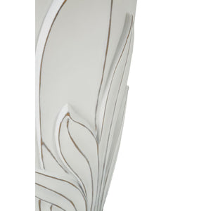 Vaso Decorativo MF661, Bianco, Poliresina, 29x29x48 cm, Seven Design
