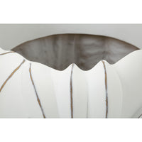 Vaso Decorativo MF667, Bianco, Poliresina, 34,5x34,5x23,5 cm, Seven Design