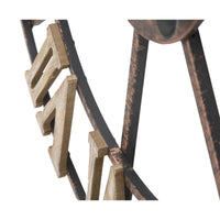 Orologio da Parete MF254, Marrone, Metallo, 71,5x4x71,5 cm, Seven Design