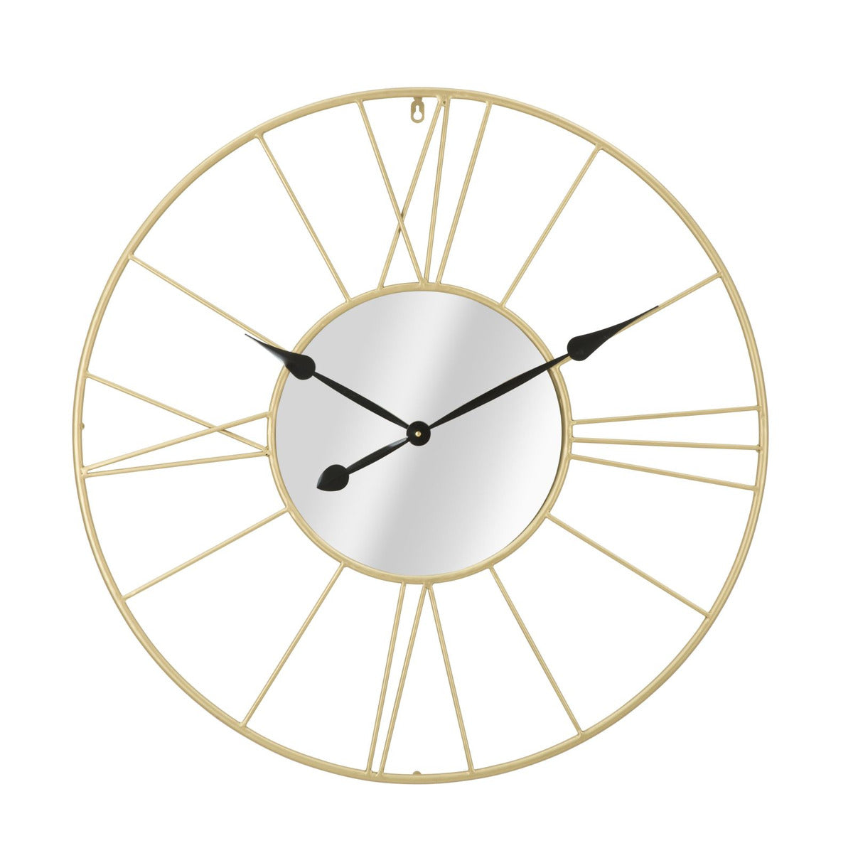 Orologio da Parete MF283, Oro, Metallo, 80x6x80 cm, Seven Design