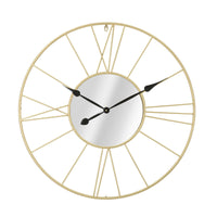 Orologio da Parete MF283, Oro, Metallo, 80x6x80 cm, Seven Design