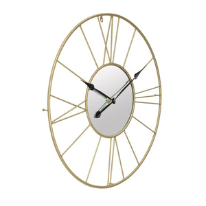Orologio da Parete MF283, Oro, Metallo, 80x6x80 cm, Seven Design