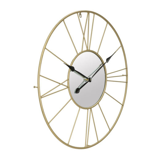Orologio da Parete MF283, Oro, Metallo, 80x6x80 cm, Seven Design