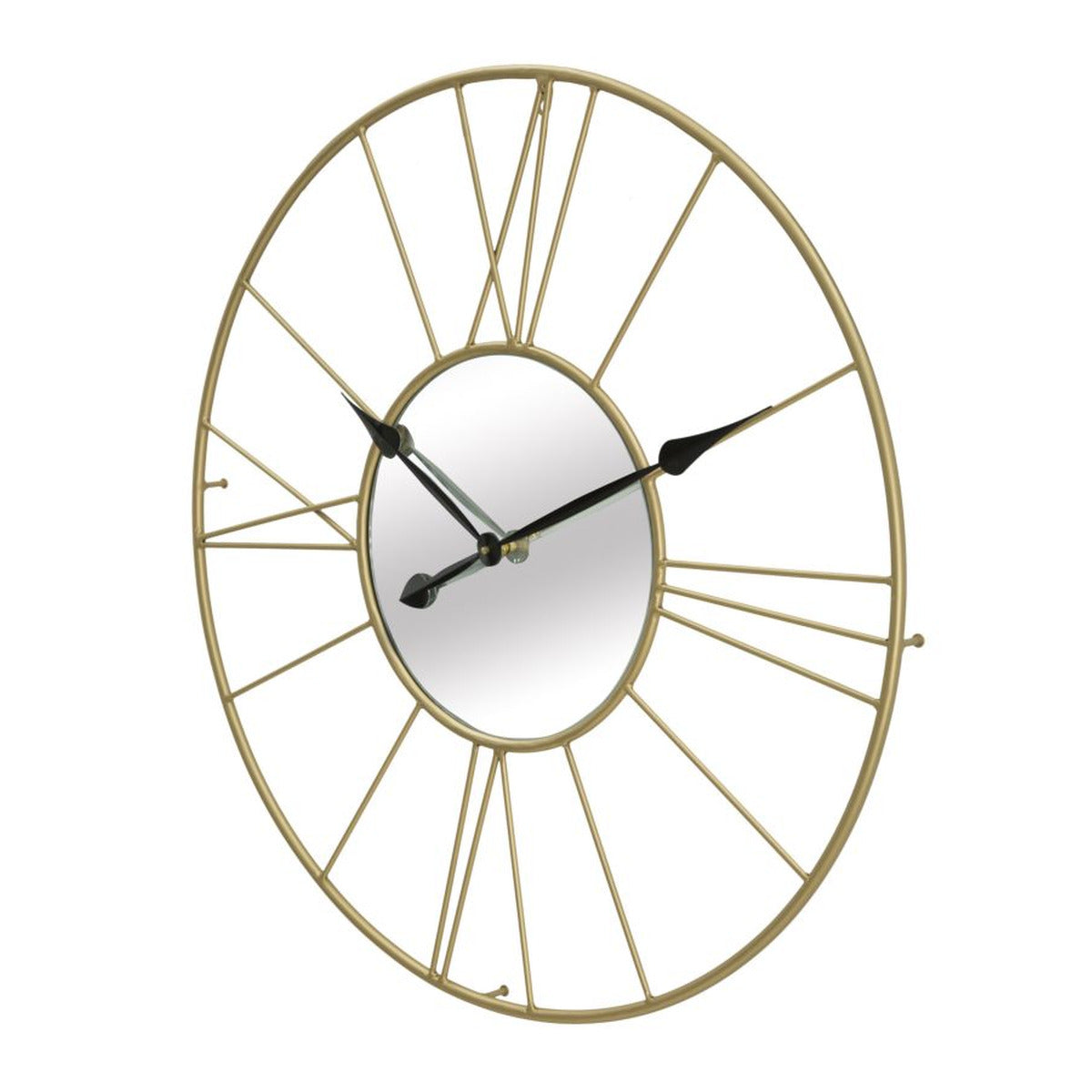 Orologio da Parete MF283, Oro, Metallo, 80x6x80 cm, Seven Design