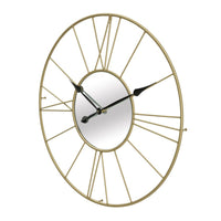 Orologio da Parete MF283, Oro, Metallo, 80x6x80 cm, Seven Design