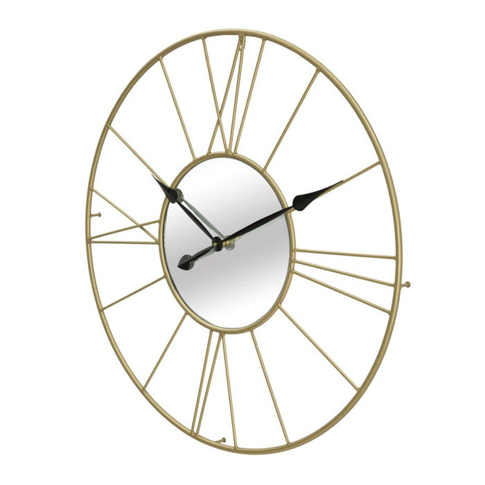 Orologio da Parete MF283, Oro, Metallo, 80x6x80 cm, Seven Design