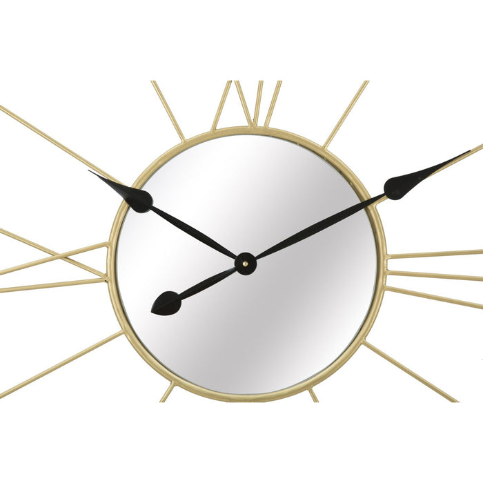 Orologio da Parete MF283, Oro, Metallo, 80x6x80 cm, Seven Design