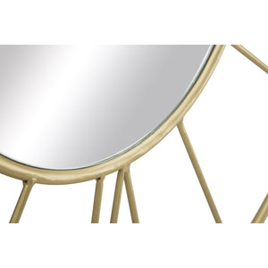 Orologio da Parete MF283, Oro, Metallo, 80x6x80 cm, Seven Design