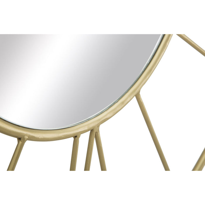 Orologio da Parete MF283, Oro, Metallo, 80x6x80 cm, Seven Design