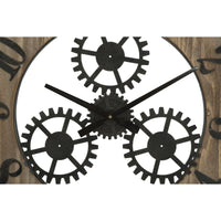Orologio da Parete MF259, Marrone, Metallo, 60x4x60 cm, Seven Design