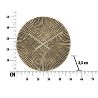 Orologio da Parete MF241, Bronzo, Metallo, 50x3,5x50 cm, Seven Design