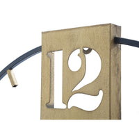 Orologio da Parete MF243, Nero, Metallo, 60x4,5x60 cm, Seven Design