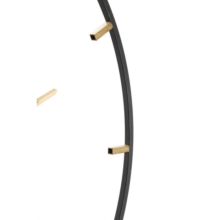 Orologio da Parete MF243, Nero, Metallo, 60x4,5x60 cm, Seven Design