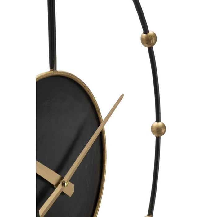 Orologio da Parete MF244, Nero, Metallo, 61x4,5x61 cm, Seven Design