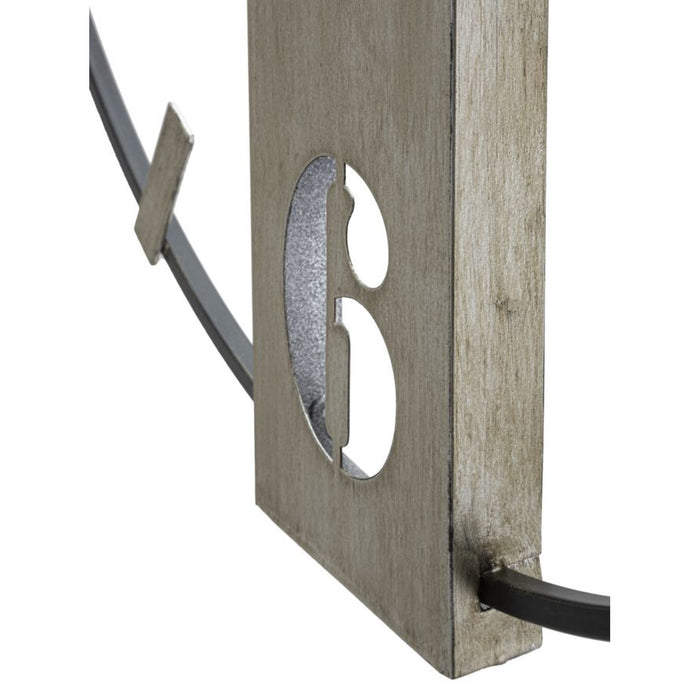 Orologio da Parete MF240, Argento, Metallo, 61x4,5x63 cm, Seven Design