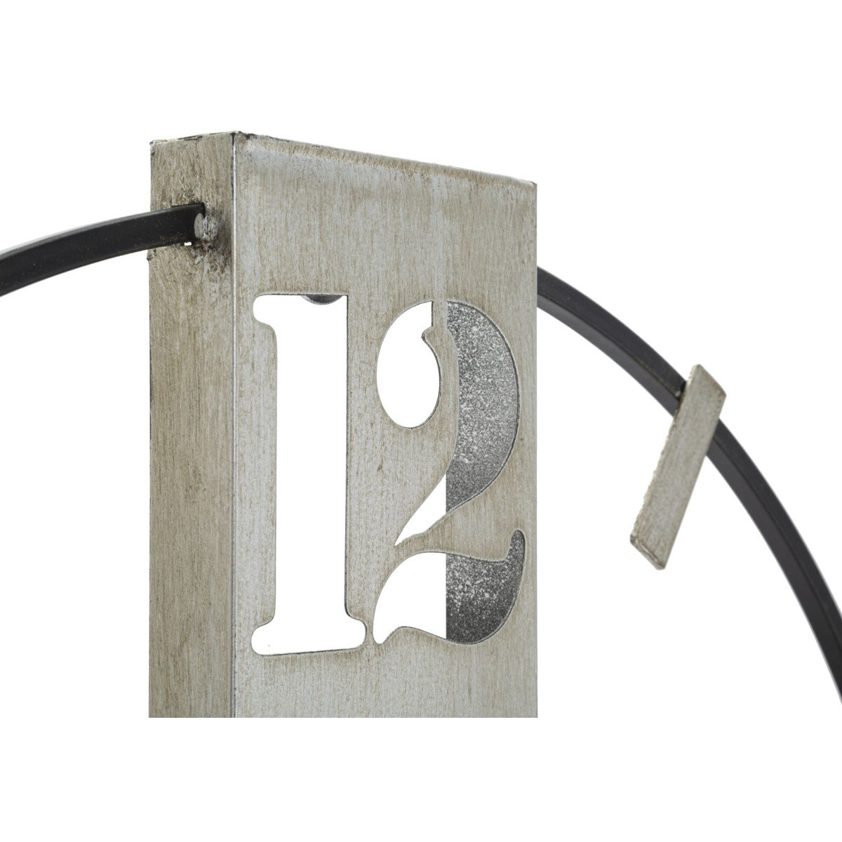 Orologio da Parete MF240, Argento, Metallo, 61x4,5x63 cm, Seven Design